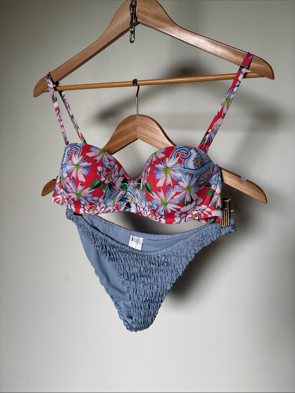 Johnny Was Floral Top Size Small ASOS Bikini Bottom Size 6 Set